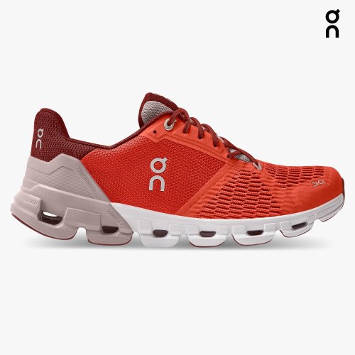 Women's On Cloudflyer Running Shoes Red | NZ-10895