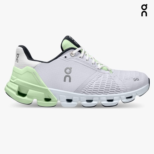 Women's On Cloudflyer Running Shoes White / Mint | NZ-65742