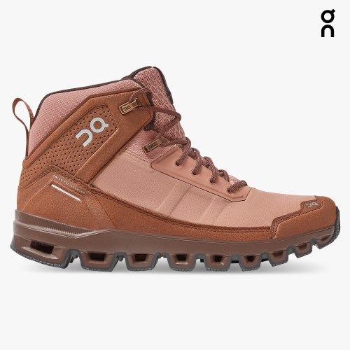 Women's On Cloudridge Hiking Boots Brown | NZ-08672