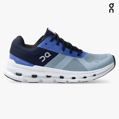 Women's On Cloudrunner Running Shoes Blue | NZ-62183