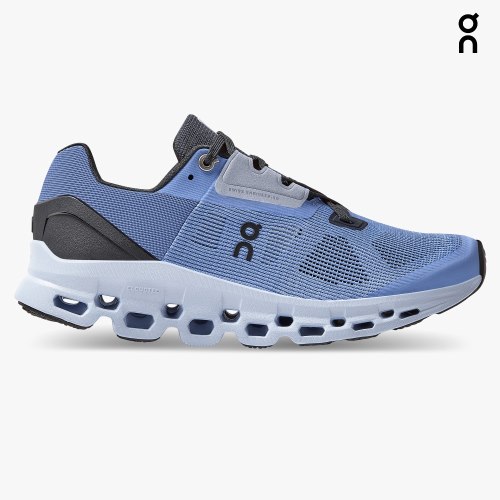 Women's On Cloudstratus Running Shoes Blue | NZ-51906