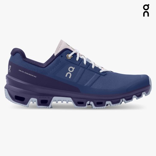 Women's On Cloudventure Hiking Shoes Navy | NZ-61483